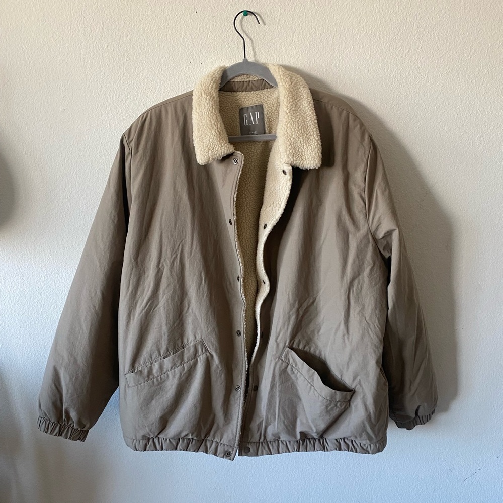 Sherpa lined jacket from Gap